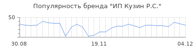 Популярность ИП Кузин Р.С.