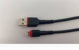 Кабель USB 2.0 на Apple Lightning TPE черный