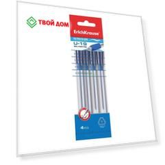 Erich Krause Набор ручек Ultra Glide Technology U-19 синий 4 шт (EK33526)