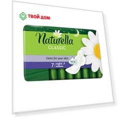 Прокладки с крылышками Naturella Classic Ромашка ночные Single 7 шт