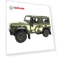 Машина военная Welly Land Rover Defender 1:34-39