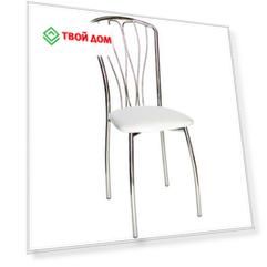 Стул Leset 1301  хром + белый