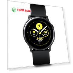 Умные часы Samsung Galaxy Watch Active Черный сатин