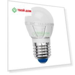 Лампочка Uniel LED-G45-6W/NW/E27/FR ALM