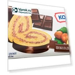 Рулет бисквитный Kovis De Luxe Шоколадно-ореховый 200г