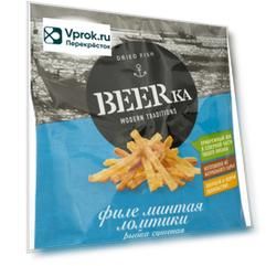 Рыбка BEERka сушеная филе минтая 70г
