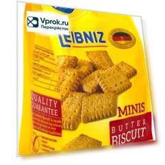 Печенье Leibniz Minis Butter сливочное 100г