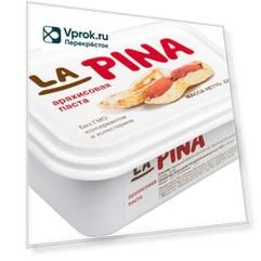Паста La Pina Арахисовая 220г