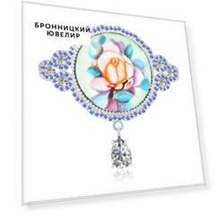 Брошь из серебра 05047324-03-6