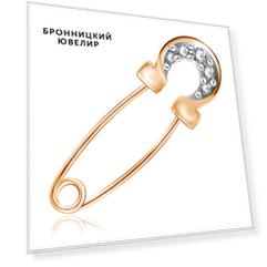 Брошь из золота Д0268-040165