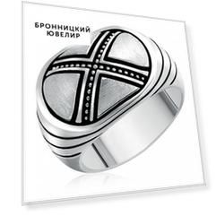 Кольцо мужское из серебра