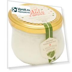 Мед Miel de Lamour Кремовый с кедровым орехом 250г