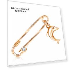 Брошь из золота 01Ш110148