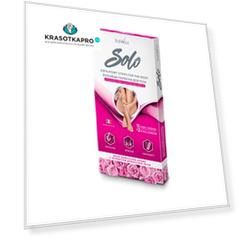 Italwax, Восковые полоски Solo для тела с ароматом Дамасской розы, 12 шт.