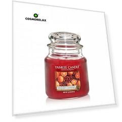 Свеча средняя в стеклянной банке Mandarin Cranberry
