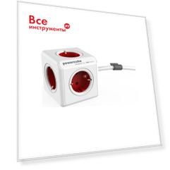 Сетевой удлинитель allocacoc powercube extended red 1300rd/deexpc