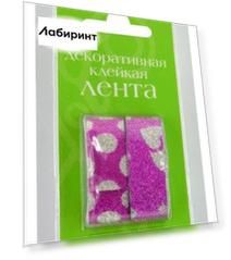 Клейкая лента декоративная. Вид 4 (15 мм х 5 м, 2 дизайна) (2-439/04)