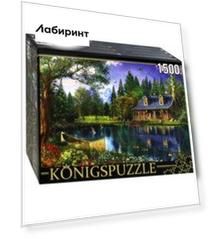 Puzzle-1500 "Д. ДЭВИСОН. ДОМИК У ОЗЕРА" (МГК1500-8491)
