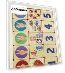 Игра развивающая деревянная "Считаем до пяти" (00735)