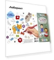 Коврик для творчества-многоразовая раскраска «Котики», А3 (mr-110)