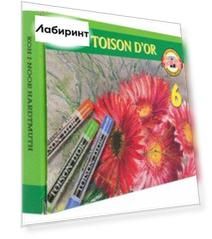 Пастель сухая, 6 цветов