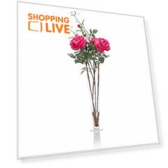 Букет роз в стеклянной вазе Fleurange