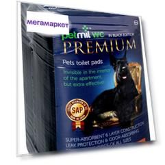 Пеленки для кошек и собак одноразовые Petmil Premium Black, 60 x 60 см, 10 шт