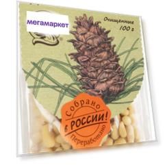 Кедровые орешки дальневосточные очищенные Кедровый бор 100 г