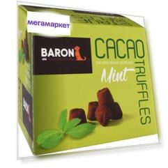 Шоколадные кондитерские изделия Baron французские трюфели с кристаллами мяты 150 г