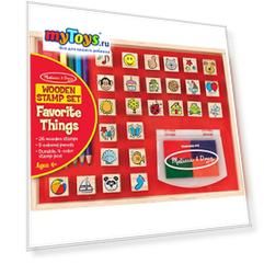 Набор печатей Melissa & Doug "Творчество", Любимые предметы
