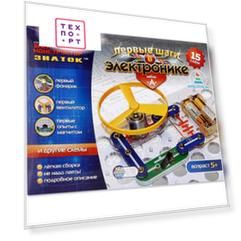 Элементовектронный конструктор ЗНАТОК ''Знаток'' набор A, 15 схем 15A-Znat