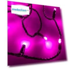 Гирлянда нить [10 м] String ARD-STRING-CLASSIC-10000-BLACK-100LED-STD PINK (230V, 7W)