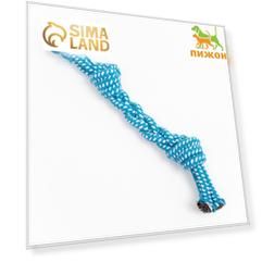 Игрушка канатная "Трио", 40-50 г, до 20 см, бирюзовая