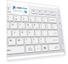 Клавиатура Wireless A4Tech Fstyler FBX50C белый BT/Radio slim Multimedia (1678068)