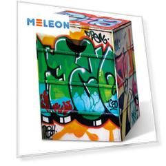 Табурет картонный Graffiti, 32,5х32,5х44 см