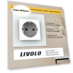 Розетка электрическая Livolo одинарная (VL-C1EU-11)