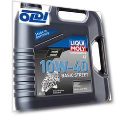 Минеральное моторное масло LiquiMoly Motorbike 4T Basic Street 10W40 4 л 3046