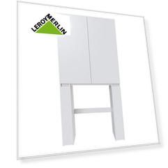 Пенал под стиральную машинку 100x200x40 см, цвет белый