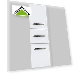 Пенал Moss 189.5x40 см цвет белый