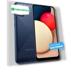 Смартфон Samsung Galaxy A02s 32GB Синий, Б/У, состояние - как новый