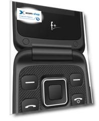 Мобильный телефон Fplus Flip2 Red 2.4'' 240*320, 32/32MB, up to 32GB flash, 0.08Mpix, BT, Micro-USB, 750mAh