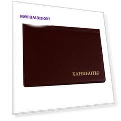 Альбом для бон 125 х 185 мм Calligrata, на 16 банкнот, обложка ПВХ, бордовый
