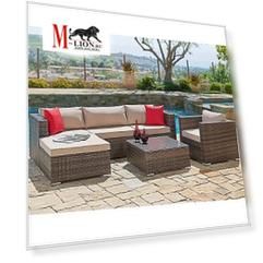 Комплект плетеной мебели YR821 Light Brown