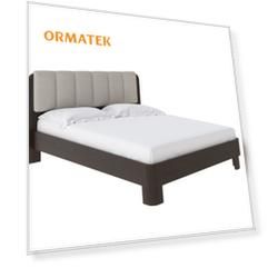 Мягкая Кровать Орматек Wood Home 2 (Ткань: Микрофибра Венге (сосна) с брашированием/Diva Нюд) 180x190