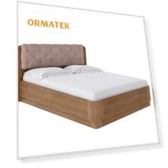 Мягкая Кровать Орматек Wood Home 1 с подъемным механизмом (Ткань: Велюр Антик (сосна) с брашированием/Лофти Мокко) 120x190