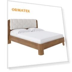 Мягкая Кровать Орматек Wood Home 1 (Ткань: Велюр Антик (сосна) с брашированием/Лофти Лён) 90x190