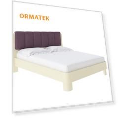 Мягкая Кровать Орматек Wood Home 2 (Ткань: Микрофибра Слоновая кость (сосна) с брашированием/Diva Вечерний ирис) 180x210
