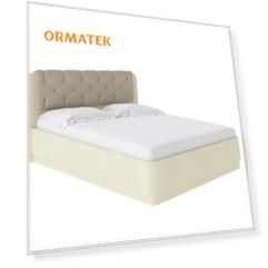 Мягкая Кровать Орматек Wood Home 1 с подъемным механизмом (Ткань: Микрофибра Слоновая кость (сосна) с брашированием/Diva Латте) 120x210