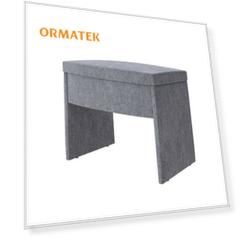 Пуфик Орматек Пуф Vittoria (Ткань: Рогожка Levis 85 Серый) 57x39