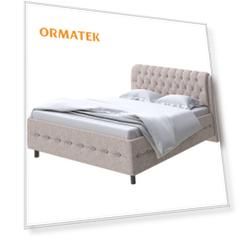 Мягкая Кровать Орматек Como (Veda) 4 (Ткань: Рогожка Levis 14 Бежевый) 180x190